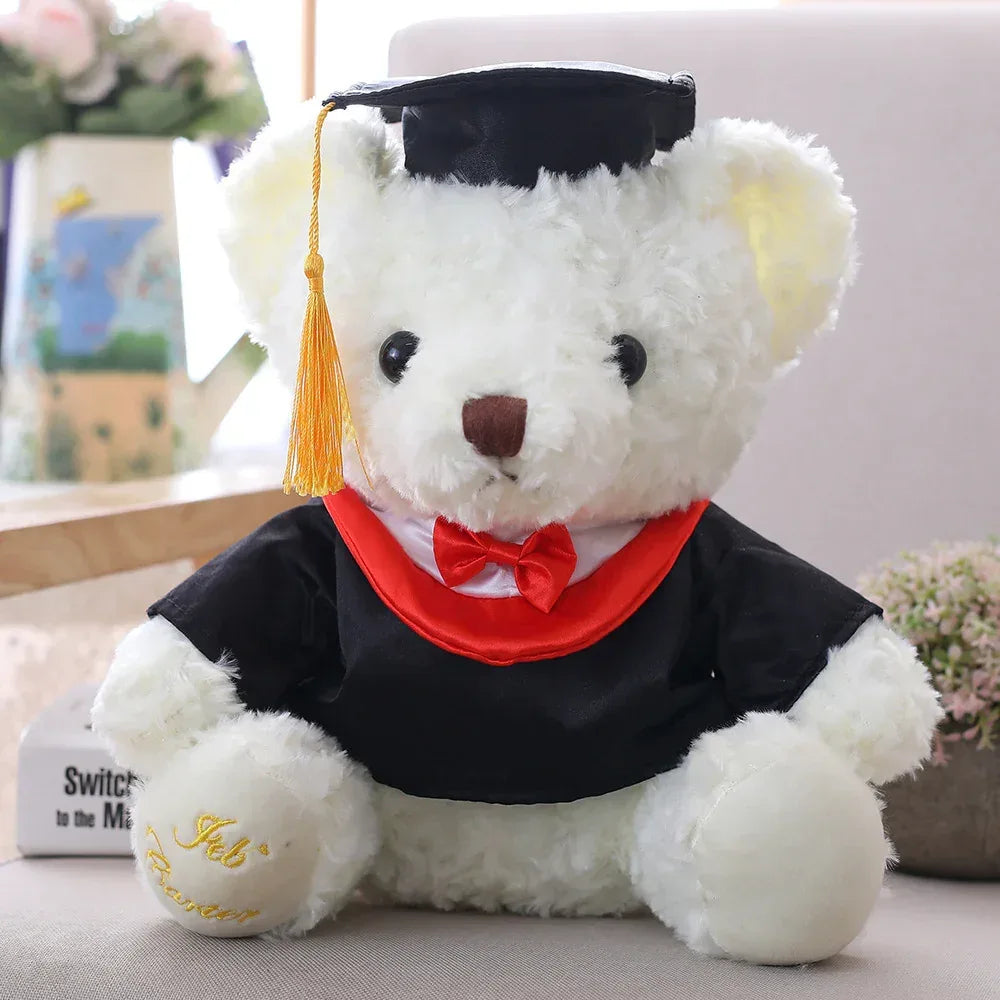 Cute Hooded Graduation Teddy Plush - Viexta