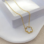 double-sided-titanium-steel-clover-necklace - Viexta