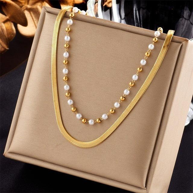 316L Stainless Steel Beaded Necklace - Viexta