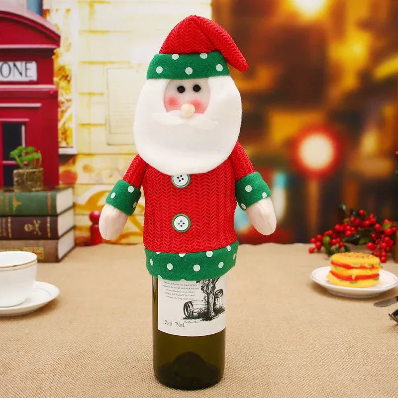 christmas-decorations-christmas-wine-bottle-socks - Viexta