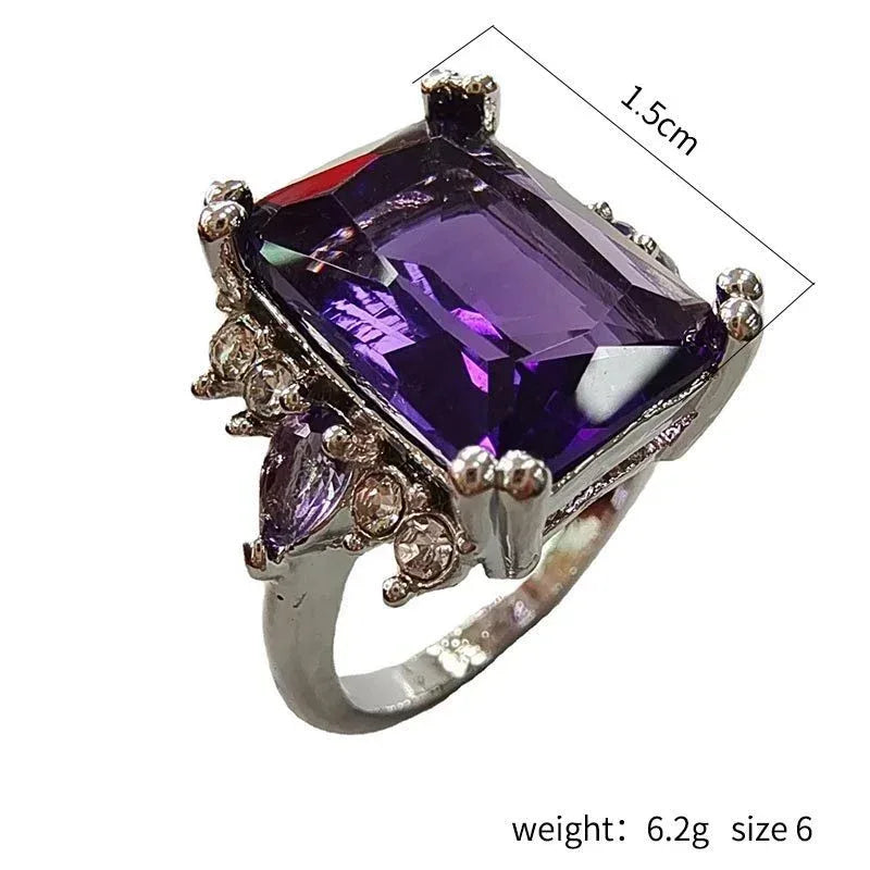 Purple Zirconium Ring - Viexta