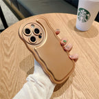 Wave Pattern Solid Color iPhone Case - Viexta