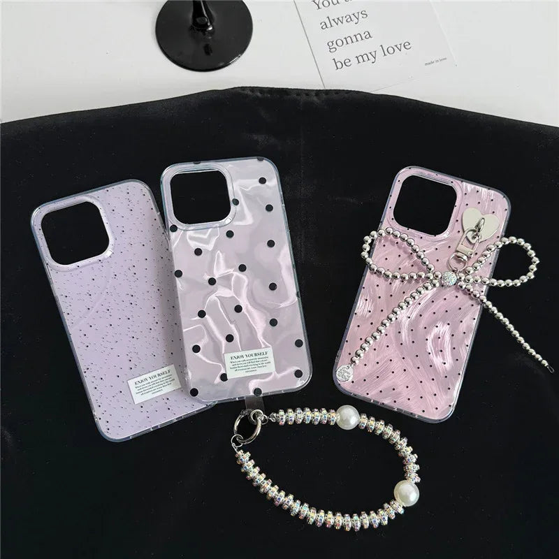 elegant-purple-polka-dot-bow-iphone-case - Viexta