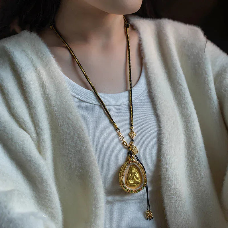 handmade-braided-pendant-necklace - Viexta
