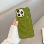Love Wave Pattern Pleated Protective iPhone case - Viexta