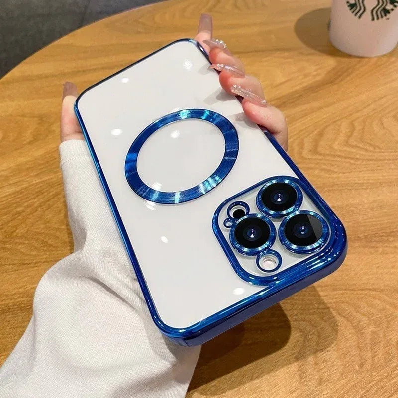 Tpu Electroplating Magsafe Magnetic Suction iPhone Case - Viexta