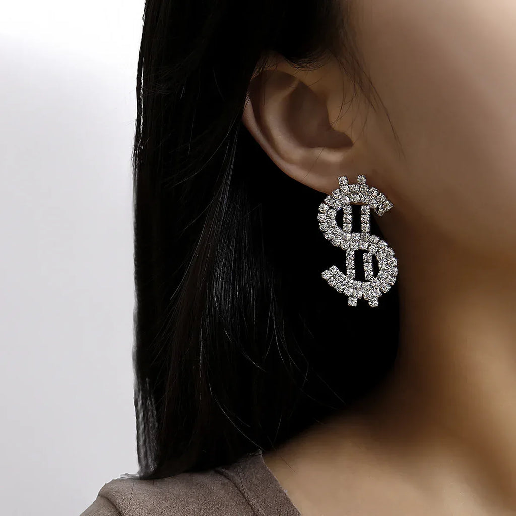 Coin symbol long earring - Viexta