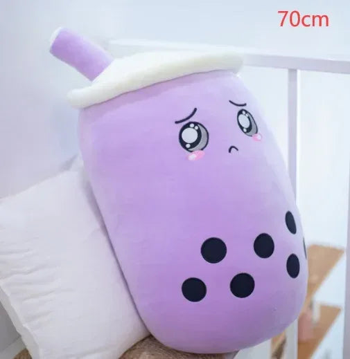 Fruit Drink Plush Stuffed Strawberry Boba Tea Cup Toy - Viexta