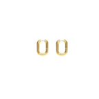 925 French Elegant Oval Hoops - Viexta