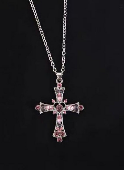 Bohemian Colorful Cross Stainless Steel Chain