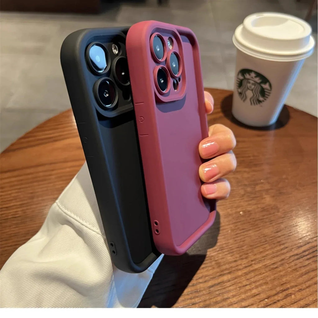 solid-color-drop-resistant-silicone-redmi-case - Viexta