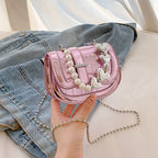 Pearl Tote Saddle Mini Bag
