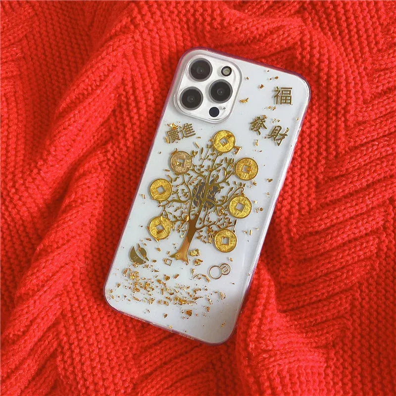 Phone Shell Transparent Glue Drip iPhone case - Viexta