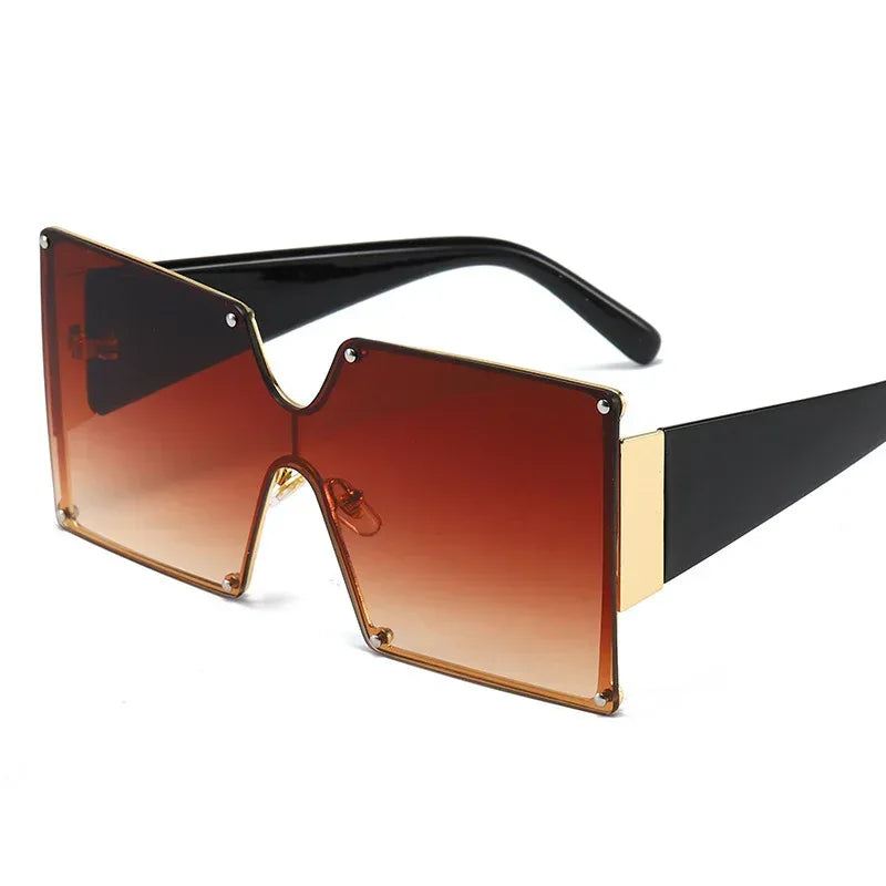 One Piece Square Sunglasses - Viexta