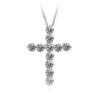 Cross Finely Inlaid Zircon Pendant - Viexta