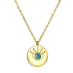 sun-flower-stainless-steel-necklace - Viexta