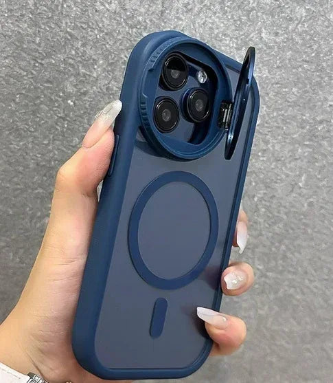 Lens Film Bracket Clamshell Full Cover iPhone Case - Viexta