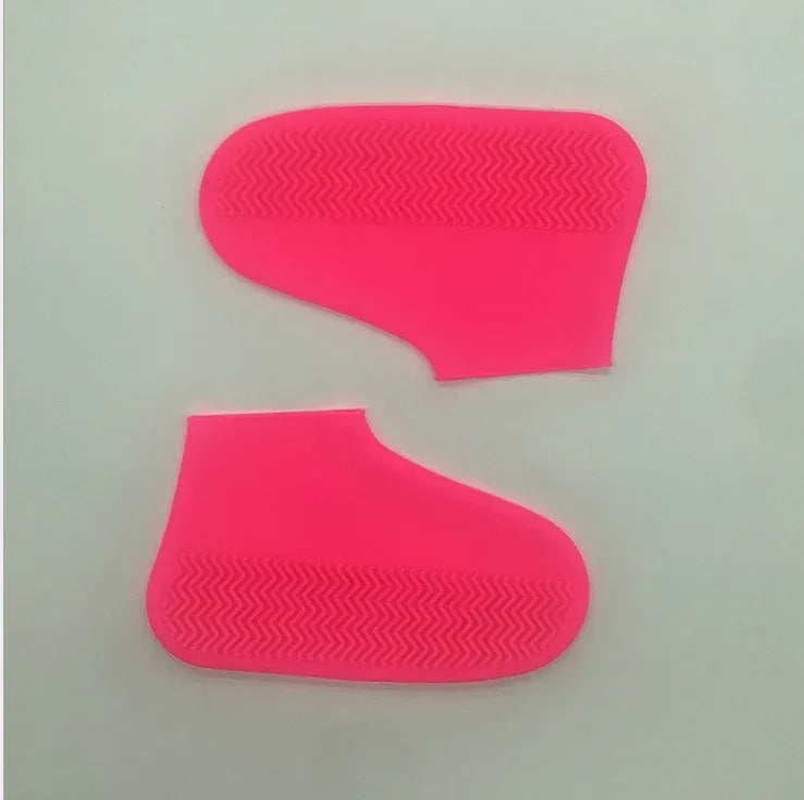 Men and women hiking slip wearable easy to carry silicone rain boots - Viexta