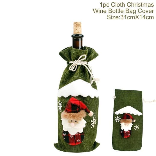 christmas-decorations-christmas-wine-bottle-socks - Viexta