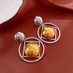High-grade Earrings Temperament Contrast Color - Viexta