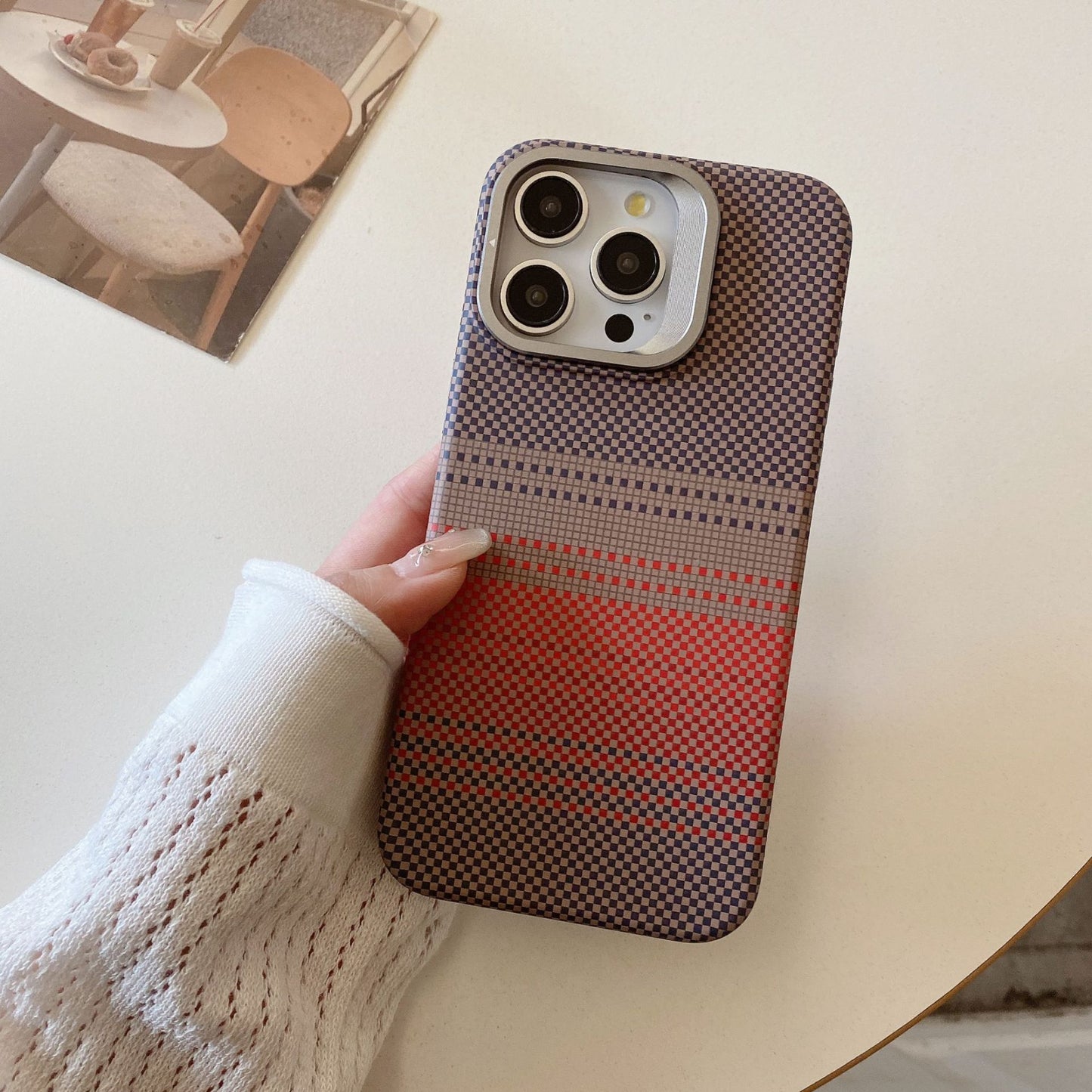 Magnetic Metal Lens Holder iPhone Case