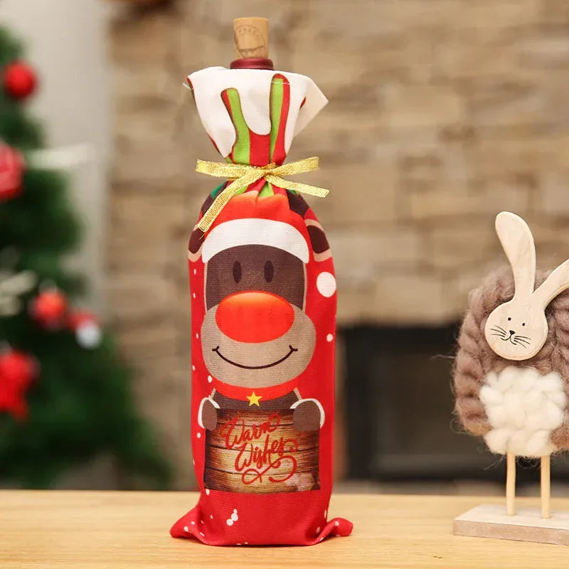 christmas-decorations-christmas-wine-bottle-socks - Viexta