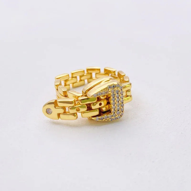 18k-soft-chain-snake-ring-bracelet - Viexta