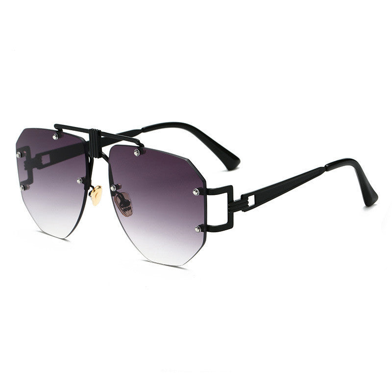 Metal frameless sunglass