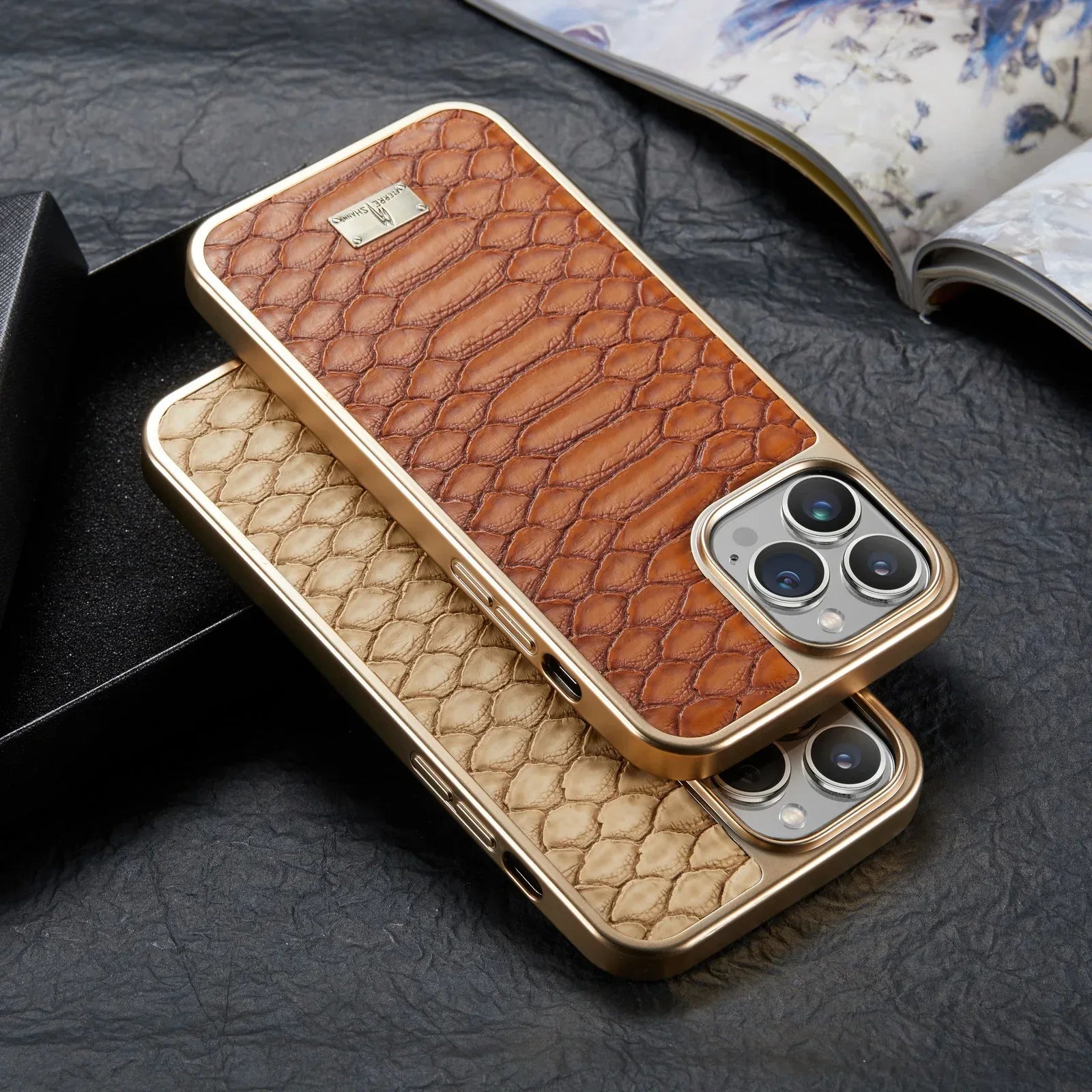 Python Pattern Business Electroplating iPhone Case - Viexta