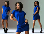 Casual Short Sleeve Dress - Viexta
