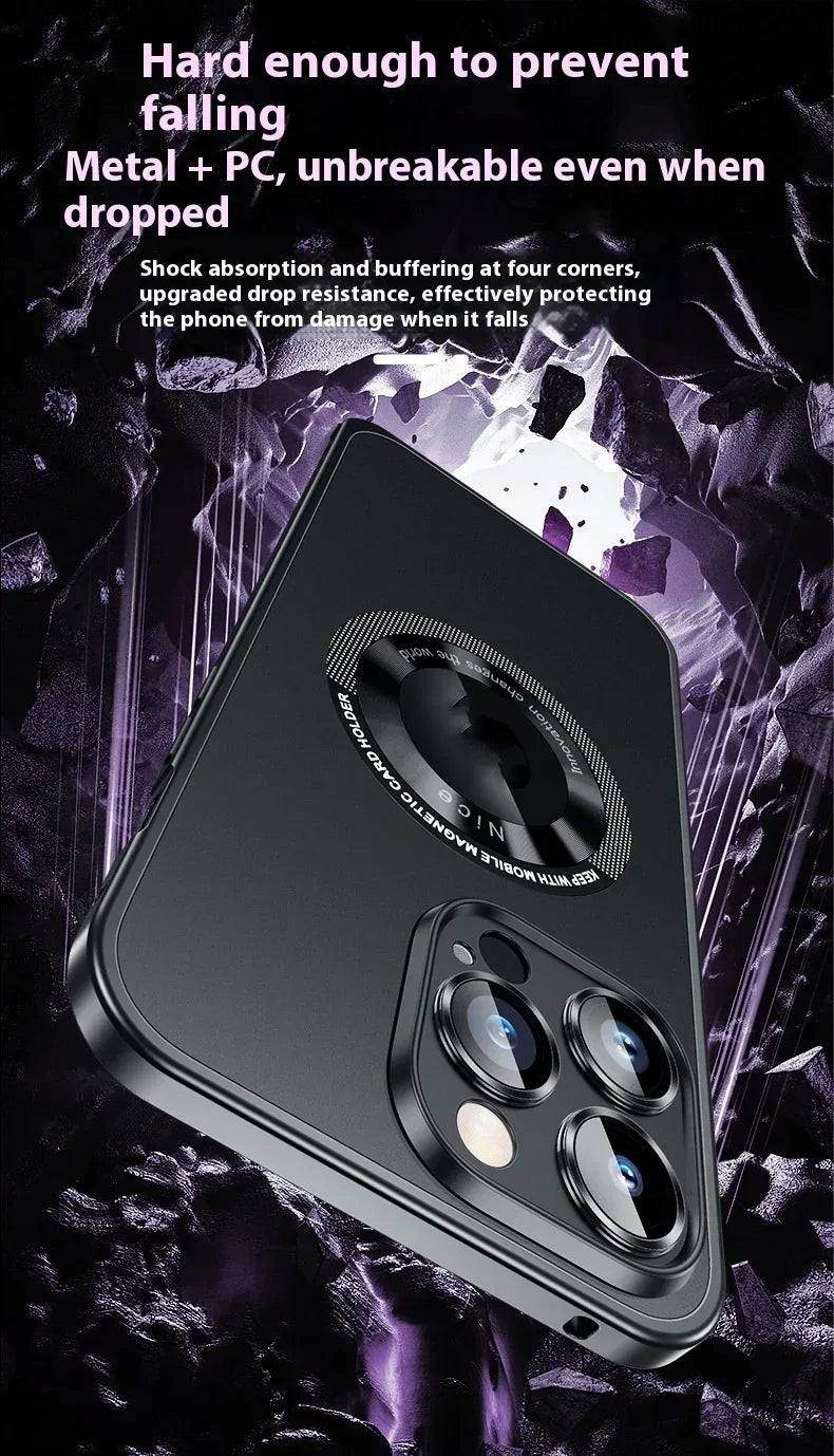 Spring Fastener Metal Frame iPhone Case - Viexta