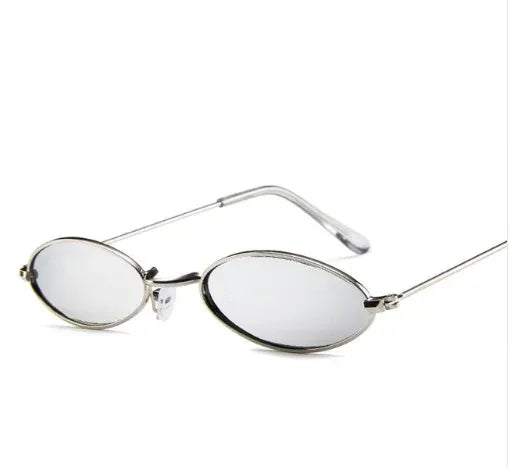 Metal Sunglasses Elliptical Sunglasses - Viexta