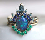 Peacock Blue Ring