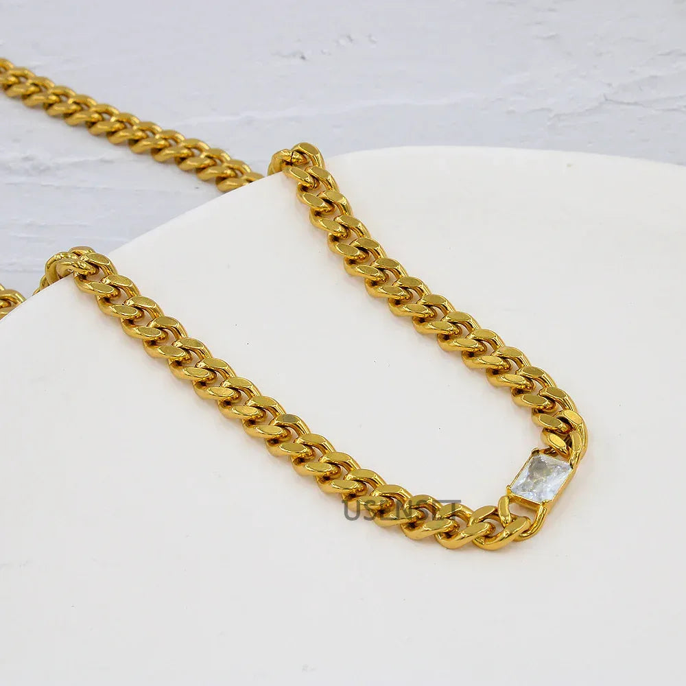 Stainless Steel Cuban Link Chain - Viexta