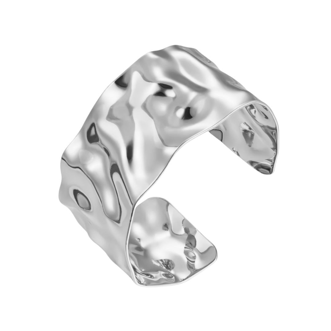 Semi-Circular Hollow C-Shape Bangle