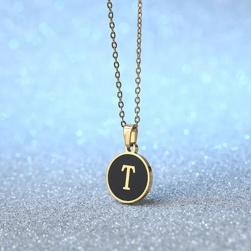 O-shaped Chain Letter Necklace - Viexta