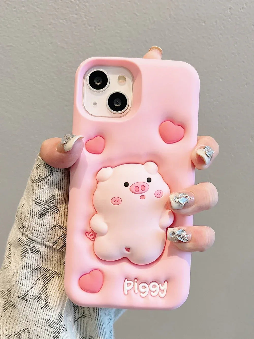 Expansion Pinch Pig Soft Silicone Cover iPhone Case - Viexta