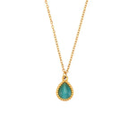 Minimalistic Water Drops Opal Necklace Set - Viexta