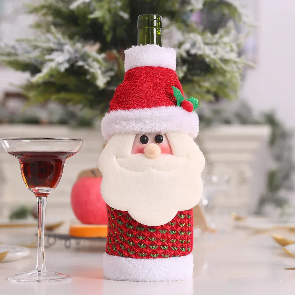 christmas-decorations-christmas-wine-bottle-socks - Viexta