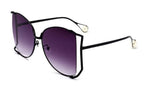 Square Women Metal Frame Sunglasses - Viexta