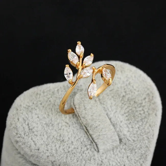 Wavy zircon ring - Viexta