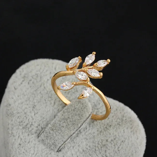 Wavy zircon ring - Viexta