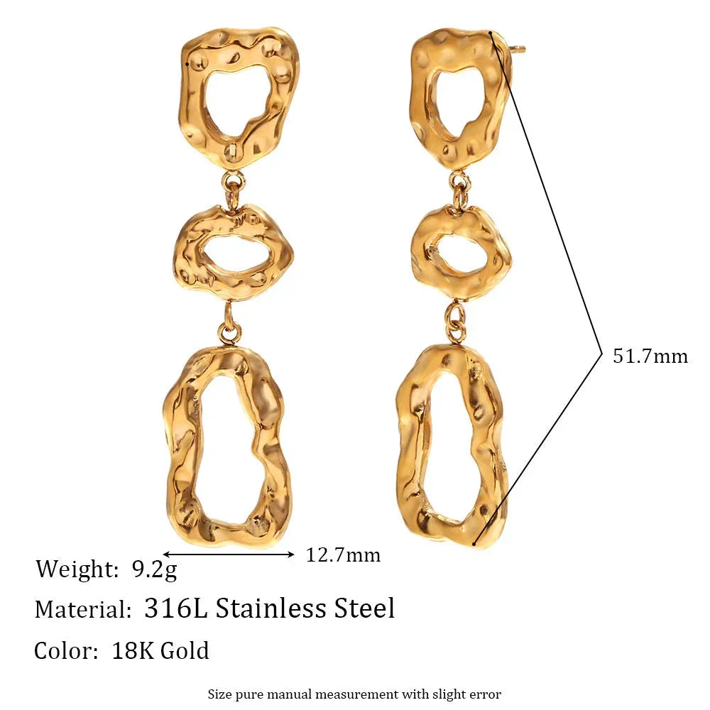 irregular-pattern-stitching-eardrops - Viexta