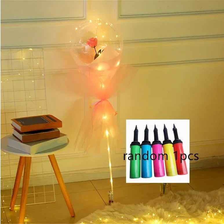 LED Luminous Balloon Rose Bouquet - Viexta
