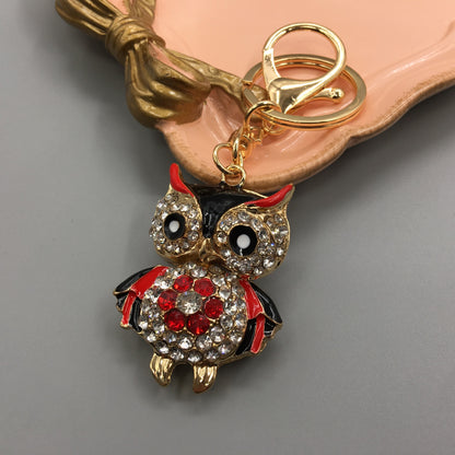 Owl Keychain Enamel Artware