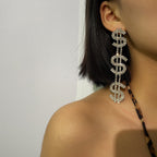 Coin symbol long earring