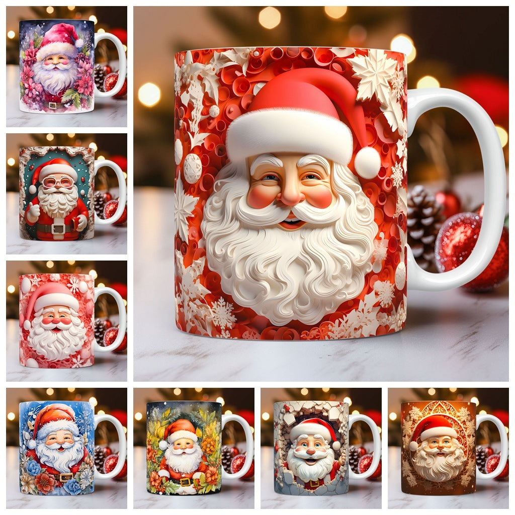 Creative 3D Christmas Ceramic Mug