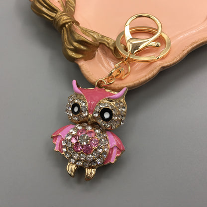 Owl Keychain Enamel Artware