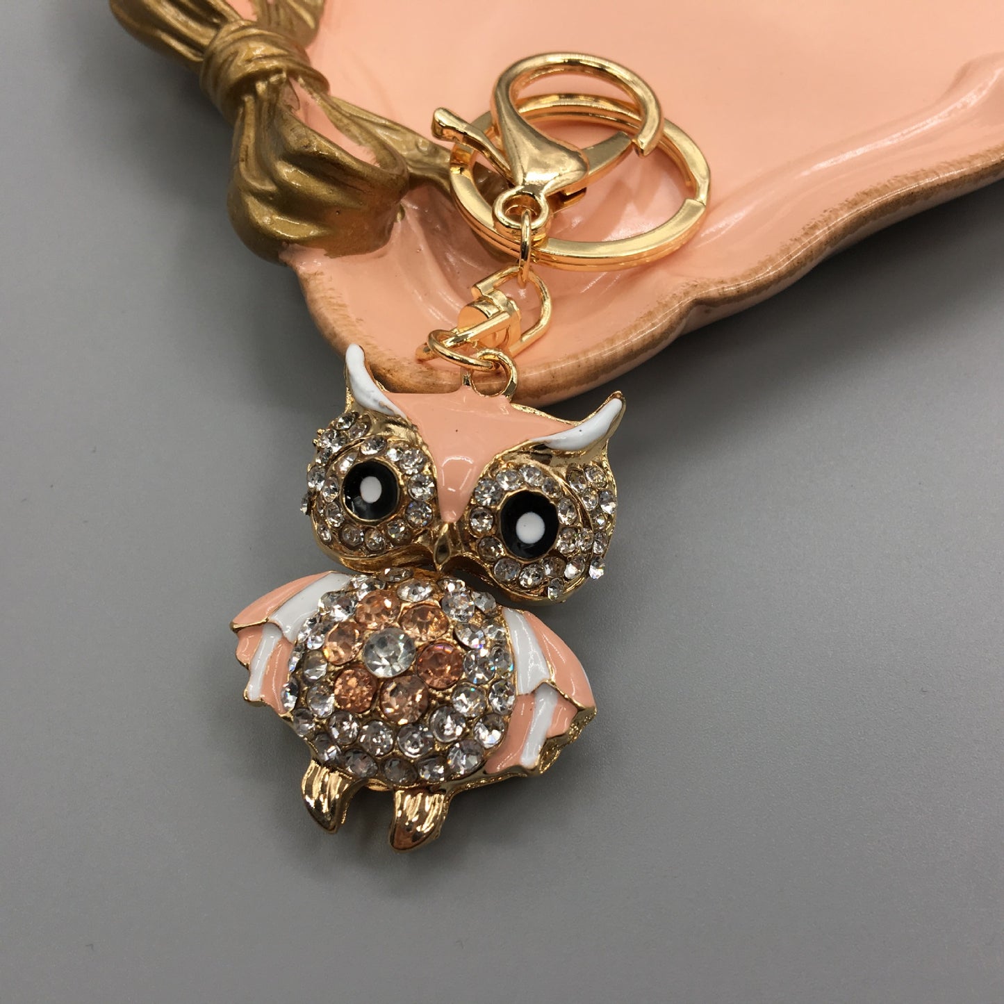 Owl Keychain Enamel Artware