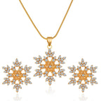 Snowflake Necklace Earring Set